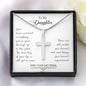 Stainless Cross Necklace For Wife w/ MC