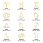 Happy Birthday Zodiac Neclace - Gift Set